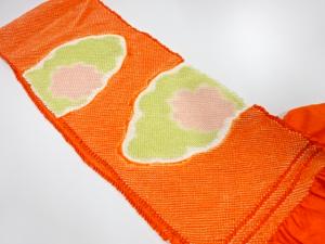 正絹　振袖用　絞り　帯揚げ